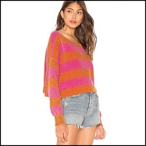 Free People Just My Stripes sweater size L